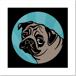 Pug Posters and Art